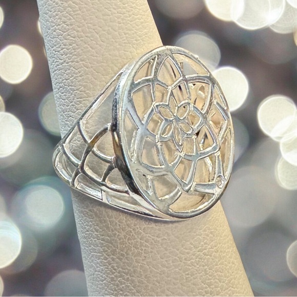 Flower of Life Sterling Silver Ring (6) - Picture 7 of 8